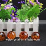 factory directly sale Amber color Crystal Hanging Faceted Ball chandelier wedding decoration