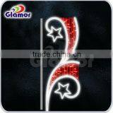 Christmas Led 2d Pole Lamp Motif Light