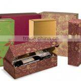 Kraft Paper Corrugated Paper Box for Wine thumbnail-1