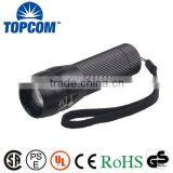 Q5 LED Torch Light Focus Zoom Lamp Mini 300 Lumen Flashlight With AAA Battery thumbnail-1