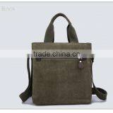 Men Genuine Leather Messenger Bag Customized Fashionable Canvas Bag Promotional Messenger Bags thumbnail-5