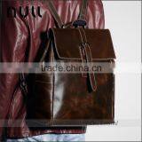 Vintage Mens Genuine Leather Backpack Satchel Hiking Bag