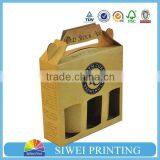 Custom Design Logo Printed Wine Box, Flat Packaged Paper Box thumbnail-1