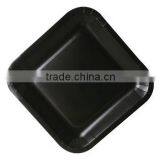 Square Black Paper Party Plates, 9" thumbnail-1