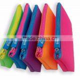 Neon Silicon Cosmetic Case With Logo on Puller