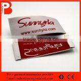 Custom Satin Woven Label / Centerfold Woven Label for Shoes thumbnail-5