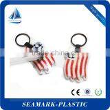 2016 Custom Shape Mini Pvc Led Keychain Led Keyring Led Flashlights Keychain