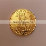 Thick Gold Plated Tungsten Gold Eagle Coin