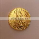 Thick Gold Plated Tungsten Gold Eagle Coin thumbnail-1