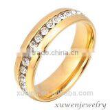 White Cubic Zirconia Stainless Steel Designer Rings Supplier's Choice