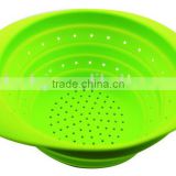 S size 100% Food grade collapsible silicone strainer, silicone kitchenware, kitchen tools strainers