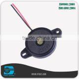 23mm Lead Wire 2KHz External Drive Piezo Buzzer Flange Mount
