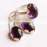 Natural Purple amethyst ring 92.5 sterling silver jewellery