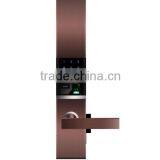 Fingerprint Password Mechanical Keys Modern Lock and Gold Finished Password Protection thumbnail-1