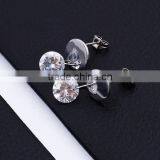 Fashion Big Crystal Stainless Steel Crystal Earring BE10161 thumbnail-1