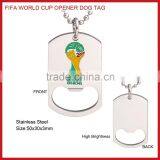 Fashion Stainless Steel Pendant Bottle Opener With Lioin Dog Tag thumbnail-5