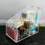 Top Trade in Market High Clear Transparent Acrylic Plexiglass Makeup Cosmetic Storage Box