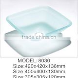China bathroom glass bolw basin LN-WB8030