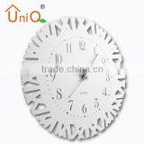 Beautiful MDF Round Wood Wall Clock for Decoration thumbnail-2