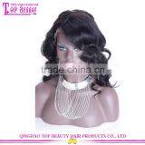 180% Density Water Wave Wigs With Big Fringe 7A Brazilian Human Hair Lace Front Wigs With Bangs thumbnail-4