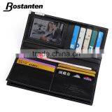 Large Men Long Purse Wallet Clutch Bag Leather Black Color thumbnail-6