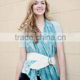 Custom Cotton Spandex Jersey Dip Dye Multi Functional Breastfeeding Scarf Nursing Cover thumbnail-1