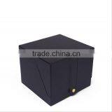 Chinese Factories Wholesale Custom High-grade PU Leather Watch Box, Black Fashion Beautiful Gift Box thumbnail-3