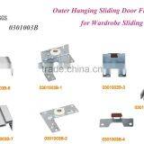 Competitive Outer Hanging Closet Sliding Wardrobe Door Roller Fittings System