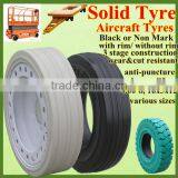 Top Quality Chinese 400x8 Flat Proof Aircraft Solid Tyres With Good Price thumbnail-2