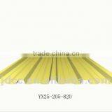 YX25-205-820 Color Coated Steel Roof Tile