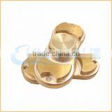 Copper Fidgets Hand Spinner Copper Material Two Finger Gyro For Autism thumbnail-1