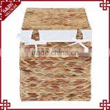 Environmetal Natural Water Hyacinth Woven Home or Hotel Laundry Basket thumbnail-5