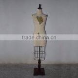 White Fabric Dilapidated Upper Body Retro Woman Mannequin Display thumbnail-4