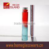 Short and Thin Clear Glass Bottle for Oil, Candies or Other Storage or as Fancy Gift thumbnail-2
