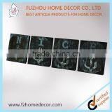 Antique Hanging Metal Hooks With Wooden Frame for Wall Decoration thumbnail-2