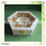 Подарочный набор луночных печенек в шестиугольной упаковке с раздельной стеклянной крышкой thumbnail-2