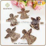 Angel Series of Natural Flowered Bark Engraving thumbnail-5