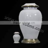 Metal Fancy Urns | Brass New Design Metal Urns | Burial Urns for Sale | Cheap Urns thumbnail-1