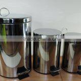 Various Sizes Outdoor Round Galvanized Steel Metal Trash Can Recycle Garbage Bin thumbnail-3