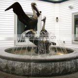 Large Outdoor Decoration Bronze Metal Pelican Water Fountain thumbnail-1