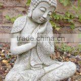China Factory Wholesale Stone Carvings and Sculptures Hand Carved Natural Marble Buddha Statues thumbnail-2