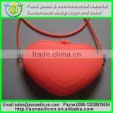 Heart Shape Silicone Bag, Women's Bag, Hand Bag, Pink Shopping Bag thumbnail-1