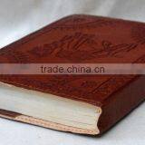 Handmade Vintage Camel Embossed Refillable Leather Journal thumbnail-3