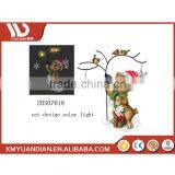 Wholesale Craft Supplies String Led Resin Christmas Ornaments Wholesale String Light With Snowflake Pole thumbnail-2