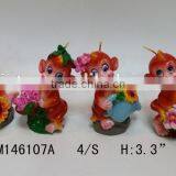 High Quality Lovely Monkey Shape Candle Wholesale for 2016 New Year Gift thumbnail-2