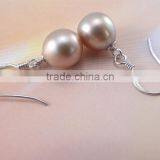 Natural Purple 8-9mm Freshwater Pearl Earrings Designs thumbnail-2