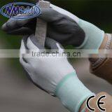 NMSAFETY PU Work Gloves Coated Grey PU on Palm Hand Gloves En388 thumbnail-1