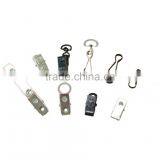 Stamping Steel Metal Badge Clip, Lanyard Swivel Hook, Fashion High Quality Metal Badge ID Bulldog Clip Silver Alligator Clip thumbnail-1