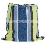 Green and Blue 290x100cm Single Size Hammock With Carry Bag thumbnail-2