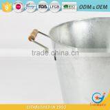 Galvanized Iron Garden Pickling Champagne Cooler Bucket Cooler Ice Barrel thumbnail-6